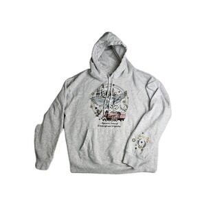 Women's Harry Potter Kangaroo Pocket Adjustable Drawstring Hoodie Large L